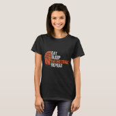 T-shirt Répeat Funny Basketball Playe (Devant entier)