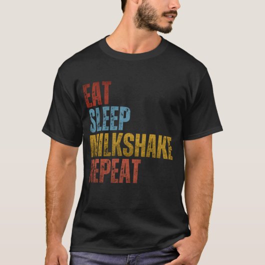 T-SHIRT REPEAT SLEEP MILKSHAKE (Devant)