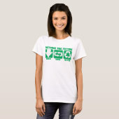 T-shirt Repensez l'avenir, le réutilisez (Devant entier)