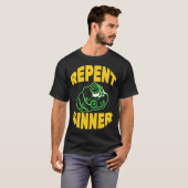 T-shirt Repent Sinner boy retro (Devant entier)