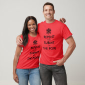 T-shirt Repentissez-vous et soumettez au pape (Unisexe)