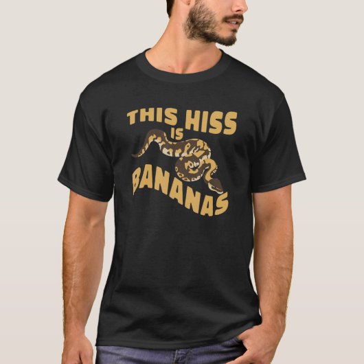 T-shirt Repérage Ce Baiser Est Bananes Banana Ball Python (Devant)