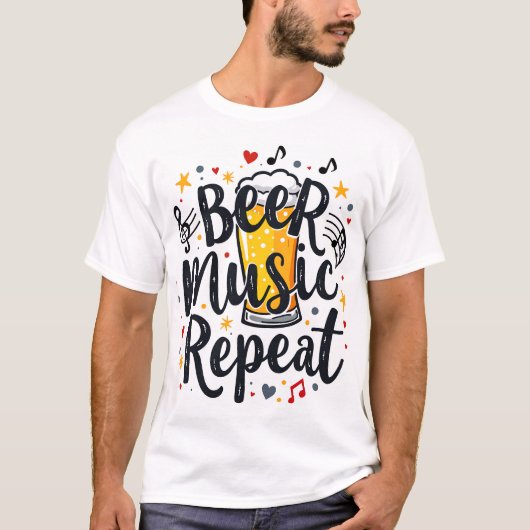 T-shirt Répératrice de la musique de Beer (Devant)