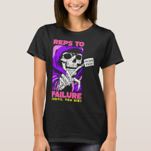 T-shirt Repères Drôle À Une Défaillance Poids Bodybuilding