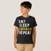 T-shirt répéter la courge de sommeil (Devant entier)