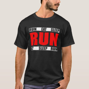 T-shirt Répéter la course de veille - Citation du coureur