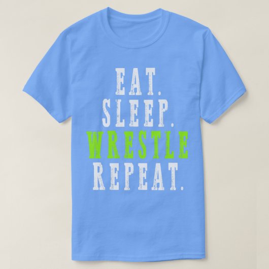 T-shirt Répéter la lutte du sommeil (Design devant)