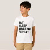 T-shirt Répéter la lutte du sommeil (Devant entier)