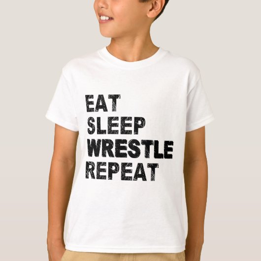T-shirt Répéter la lutte du sommeil (Devant)