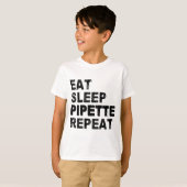 T-shirt Répéter la pipette du sommeil (Devant entier)