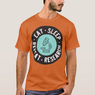 T-shirt Répéter la recherche sur le sommeil de manger 61