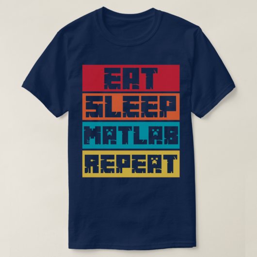 T-shirt Répéter la répétition du laboratoire du sommeil (Design devant)