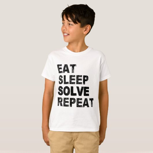 T-shirt Répéter la résolution du sommeil (Devant entier)