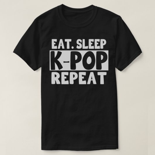 T-shirt Répéter la séquence KPop de veille (Design devant)