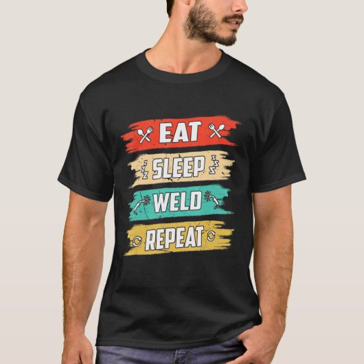 T-shirt Répéter la soudure du sommeil (Devant)