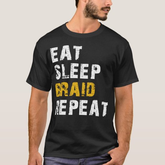 T-shirt répéter la tresse de sommeil (Devant)