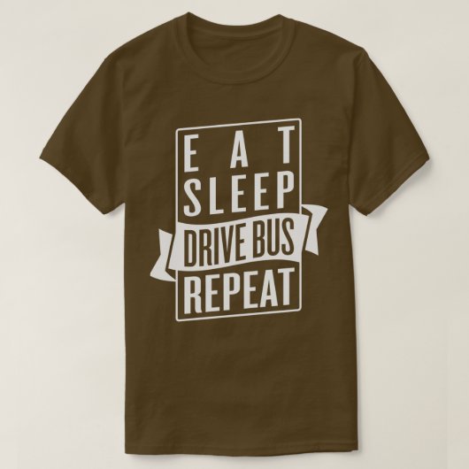 T-shirt Répéter le bus du lecteur de veille (Design devant)