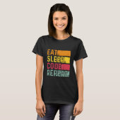 T-shirt Répéter le code du sommeil (Devant entier)