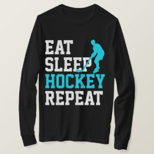 T-shirt Répéter le hockey du sommeil