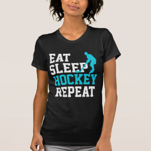 T-shirt Répéter le hockey du sommeil