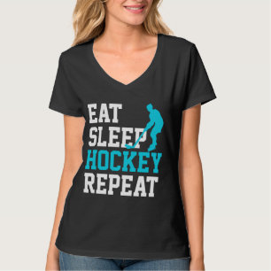 T-shirt Répéter le hockey du sommeil