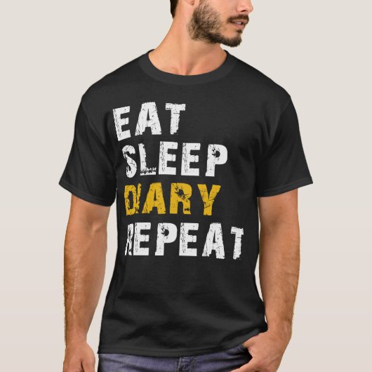 T-shirt répéter le journal de sommeil (Devant)