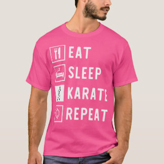 T-shirt Répéter le karaté du sommeil