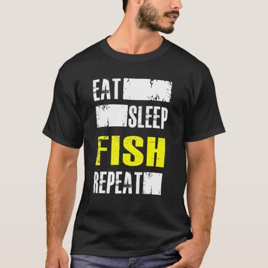 T-shirt Répéter le poisson du sommeil - Fisher (Devant)