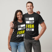 T-shirt Répéter le poisson du sommeil - Fisher (Unisexe)