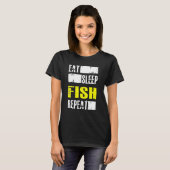 T-shirt Répéter le poisson du sommeil - Fisher (Devant entier)