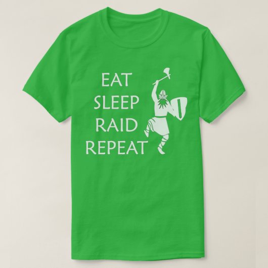 T-shirt Répéter le raid du sommeil du repas (Design devant)