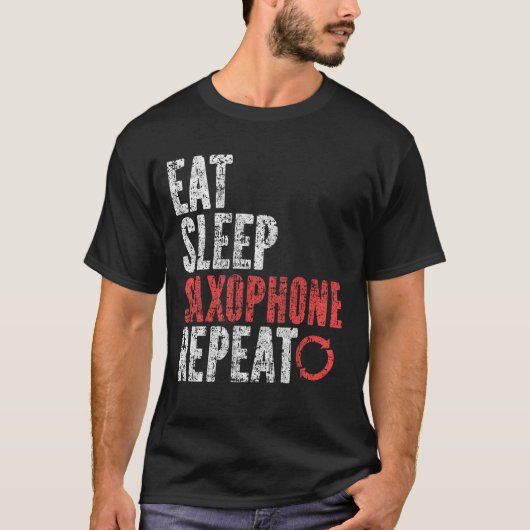 T-shirt Répéter le saxophone du sommeil (Devant)