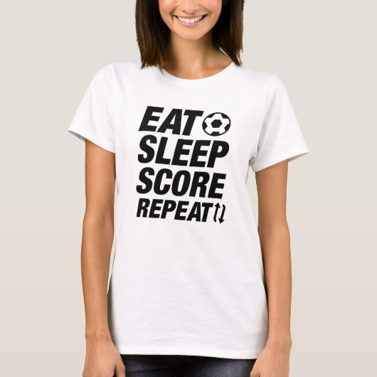 T-shirt Répéter le score de sommeil (Devant)