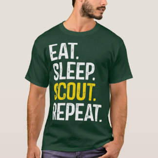 T-shirt Répéter le scoutisme du sommeil