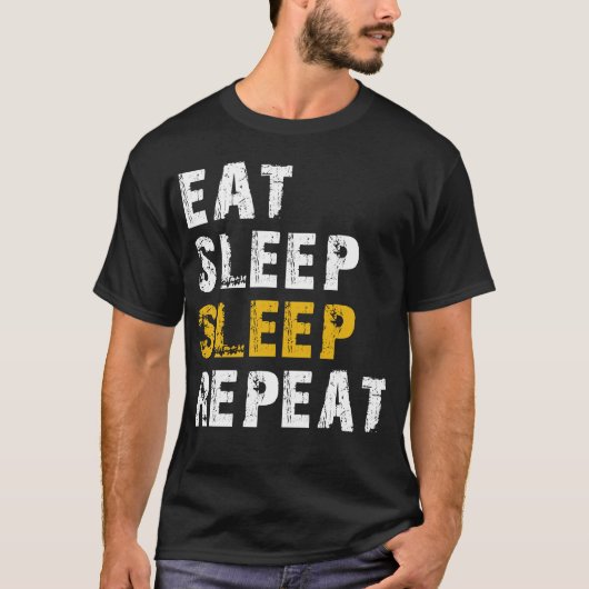 T-shirt répéter le sommeil (Devant)