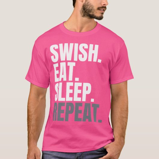 T-shirt Répéter le sommeil de Swish Eat (Devant)