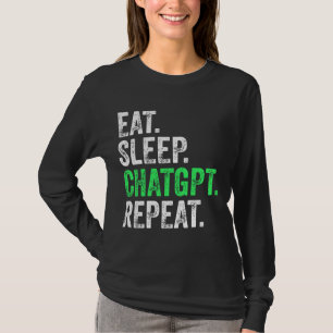 T-shirt Répéter le tchat du sommeil