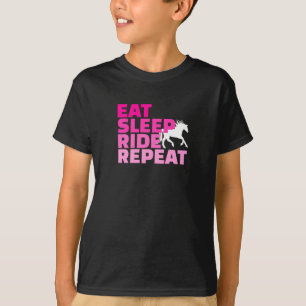 T-shirt Répéter le trajet de sommeil de la consommation