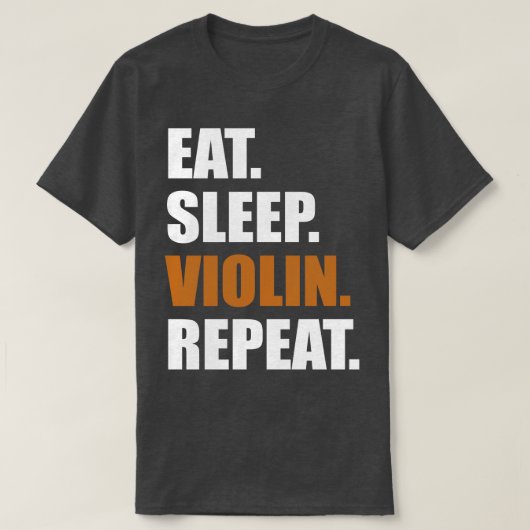 T-shirt Répéter le violon du sommeil (Design devant)