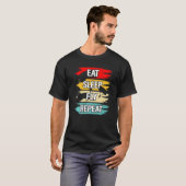 T-shirt Répéter le vol du sommeil (Devant entier)