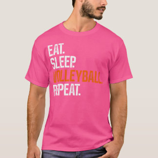 T-shirt Répéter le volley-ball du sommeil