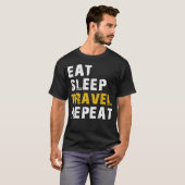 T-shirt répéter le voyage de sommeil (Devant entier)