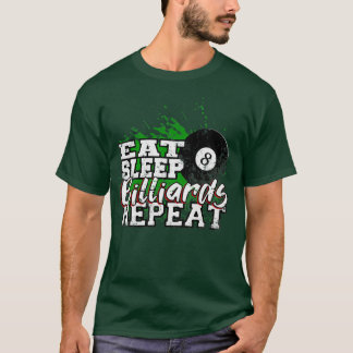 T-shirt répéter les billards de sommeil (2)