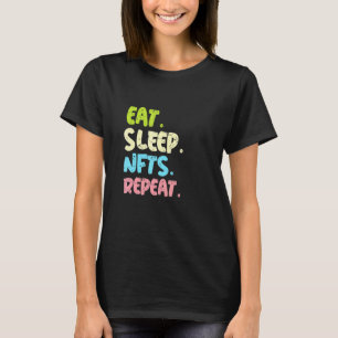 T-shirt Répéter Les Dons De Sommeil Pour Le Collecteur Nft