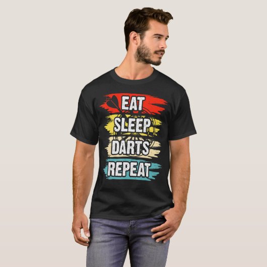 T-shirt Répéter les fléchettes du sommeil (Devant entier)