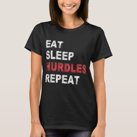 T-shirt Répéter les obstacles du sommeil (Devant)