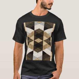 T-shirt Répétition de géométrie : Conception Arrière - pla