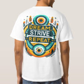 T-shirt Répétition de la bande de rêve (Dos)