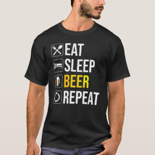 T-shirt Répétition de la bière de sommeil