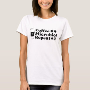 T-shirt Répétition de la microbiologie du café